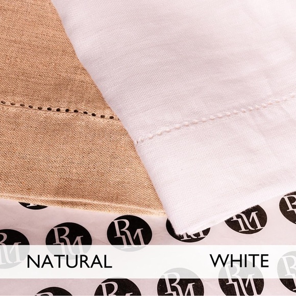 100% Pure Linen Tablecloth With Hemstitch by “Refined Manor”, Sze 60 x 90 New - Picture 5 of 9